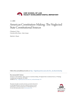 American Constitution-Making: The Neglected