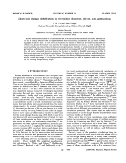 Electronic charge distribution in crystalline diamond, silicon, and