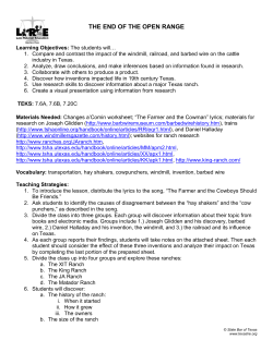 THE END OF THE OPEN RANGE