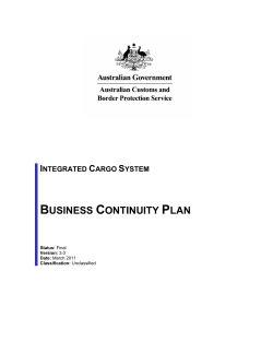 ICS Business Continuity Plan