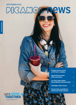 Picanol News 2016/09