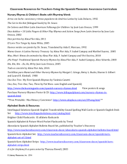 Classroom Resources for Teachers Using the Spanish Phonemic