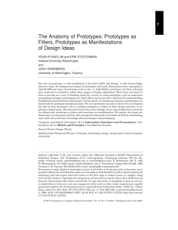 The Anatomy of Prototypes