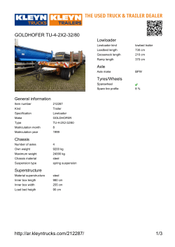 http://ar.kleyntrucks.com/212287/ 1/3 GOLDHOFER TU-4-2X2