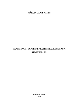 márcia lappe alves experience / experimentation