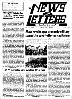 Mass revolts spur economic-military summit to save tottering capitalism