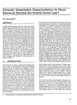 Dynamic Suspension Characteristics
