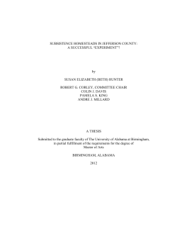 subsistence homesteads in jefferson county - Sterne Library
