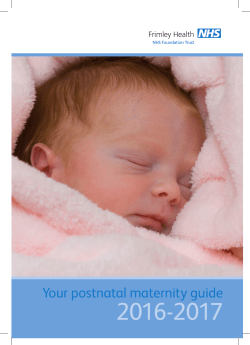 Postnatal guide - Frimley Health NHS Foundation Trust