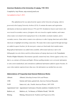 List of American Students at the University of