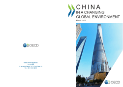 China in a Changing Global Environment