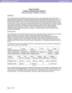 073-2011: A Better Characterization Routine