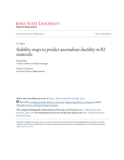 Stability maps to predict anomalous ductility in B2 materials