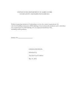 citizen`s petition - Consumer Federation of America