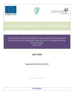 FEAD Application Form