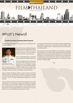 Thailand Film Office E-Magazine Vol.2 Issue 8