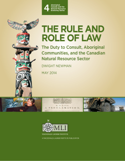 The Rule and Role of Law - Macdonald