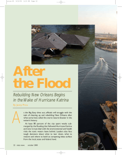 After the Flood: Rebuilding New Orleans Begins in the Wake of