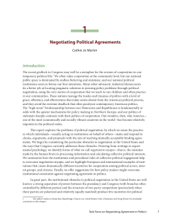 Negotiating Political Agreements