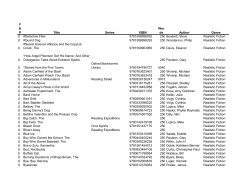 Level U Realistic Fiction