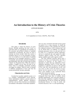 An Introduction to the History of Crisis Theories