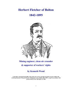 Herbert Fletcher of Bolton 1842-1895