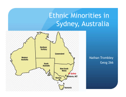 Ethnic Minorities in Sydney, Australia