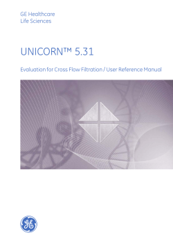 unicorn™ 5.31 - GE Healthcare Life Sciences