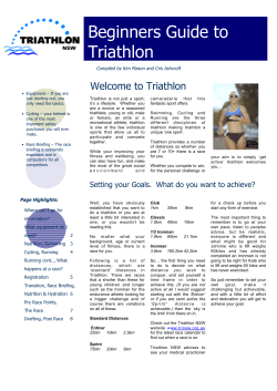 Beginners Guide to Triathlon