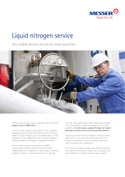 Liquid nitrogen service