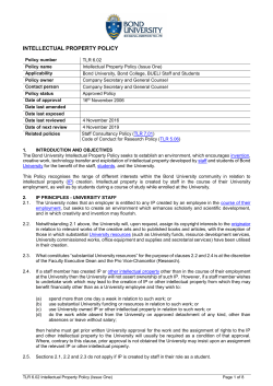 Intellectual Property Policy