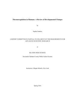 thermoregulationinhumans