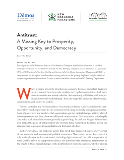 A Missing Key to Prosperity, Opportunity, and Democracy