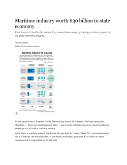Maritime industry worth $30 billion to state economy