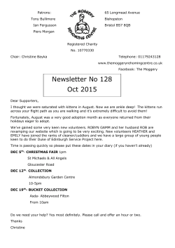 Newsletter No 128 Oct 2015