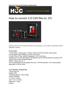 How to convert 3-D CAD files to .STL