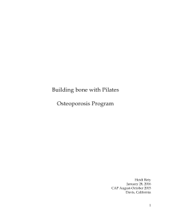 Building bone with Pilates Osteoporosis Program