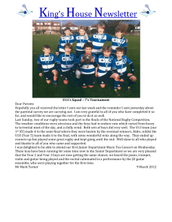 King`s House Newsletter