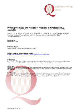 Probing chemistry and kinetics of reactions in heterogeneous catalysts