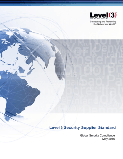 Supplier Security Standard