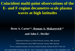 Coincident multi-point observations of the E- and F
