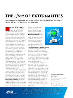 THE effect OF EXTERNALITIES