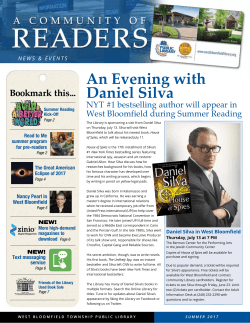 Library Newsletter - West Bloomfield Township Public Library