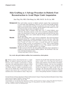 Skin Grafting as A Salvage Procedure in Diabetic Foot