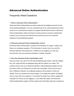 Advanced Online Authentication Frequently Asked Questions