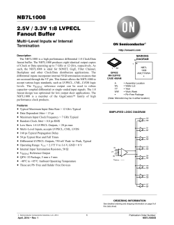 NB7L1008 - LVPECL Fanout Buffer