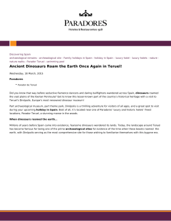 Ancient Dinosaurs Roam the Earth Once Again in Teruel!