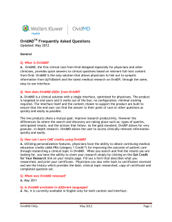 OvidMD Frequently Asked Questions