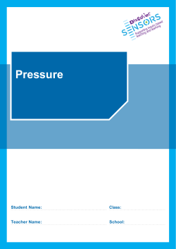 Pressure - Discover Sensors