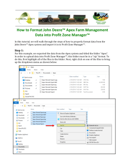 John Deere APEX Shapefiles